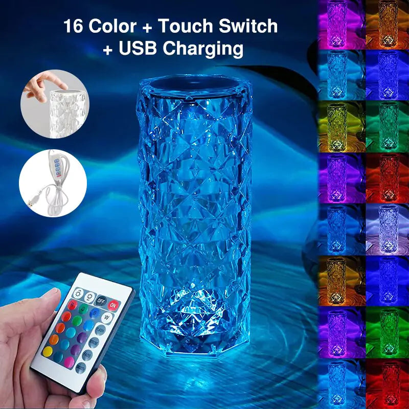 16Colors USB Rechargeable LED Atmosphere Room Decor