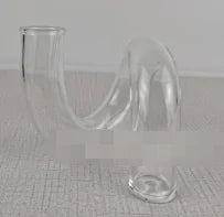 Glass Flower Vase and Candle Holder for Weddings and Home Decor
