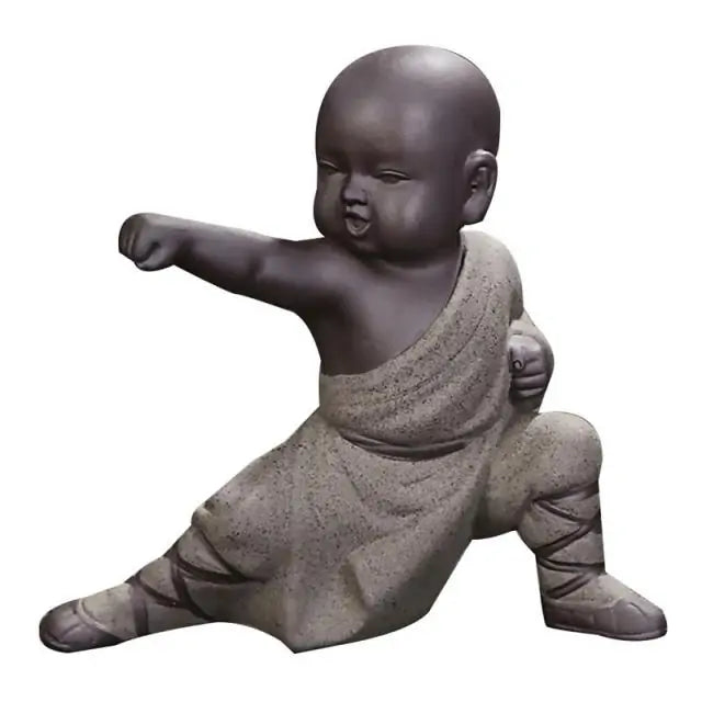 Kung Fu Monk Decor Statue Figurines