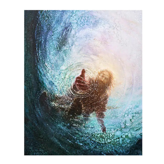 Jesus Canvas Give Me Your Hand, Christian God Wall Artistic Home Decoration