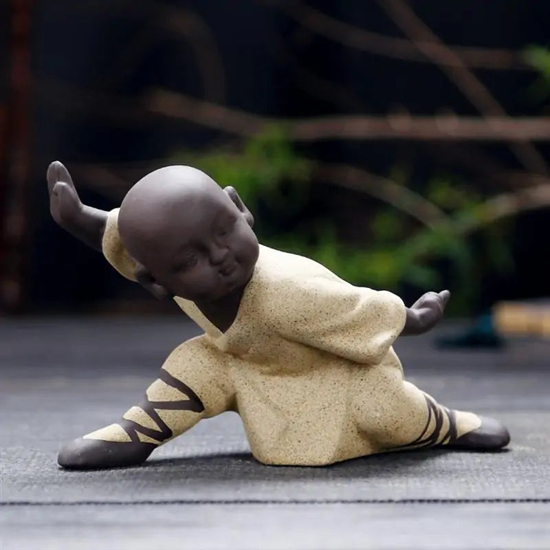 Kung Fu Monk Decor Statue Figurines