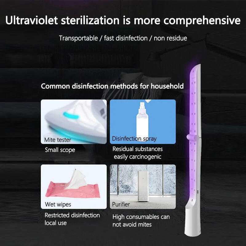 UVC Disinfector Ultraviolet Lamp And Folding Household Disinfector Light For Cloth Furniture Pet